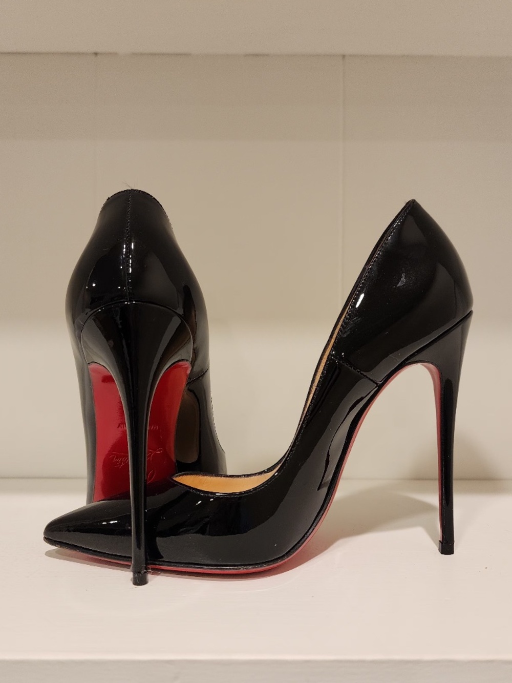 Christian Louboutin So Kate 120 Pumps in Black Patent Leather